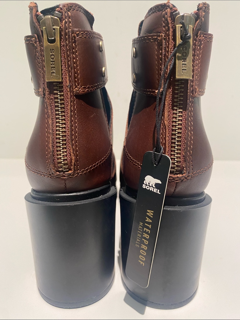 NEW Sorel Platform Shoes With Cut Outs Brown And Black. Size 8. - Picture 10 of 15
